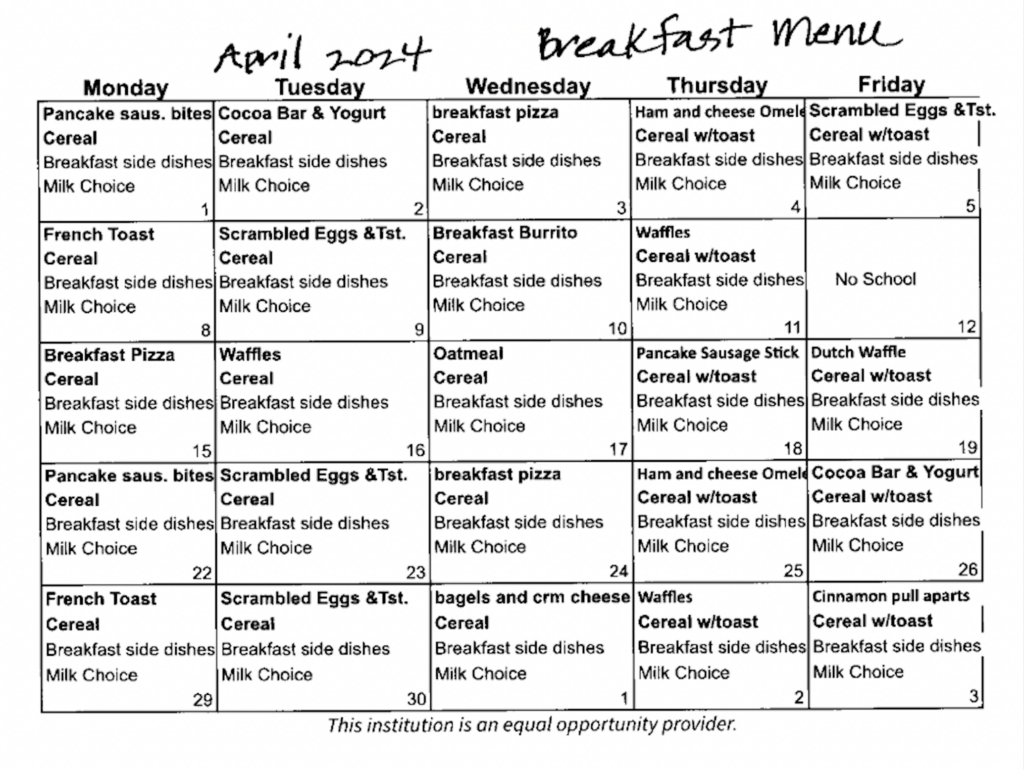 Breakfast Menu Apr 24